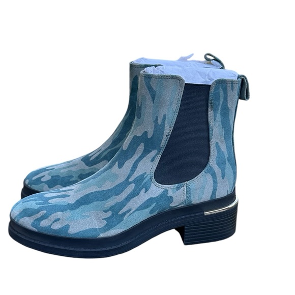 Kenneth Cole boots booties New York Levon 2.0 Welt Chelsea Olive Camo Ankle 6.5 - Picture 2 of 6